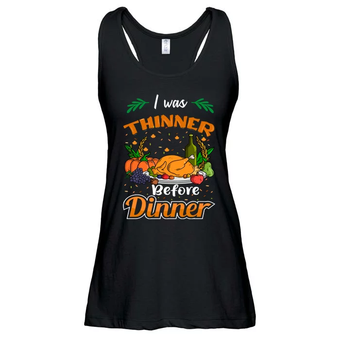 Thanksgiving Day Humor Graphic Ladies Essential Flowy Tank