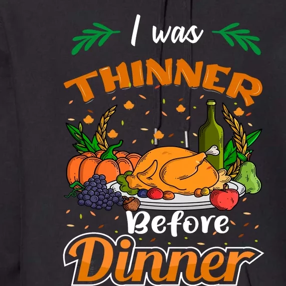 Thanksgiving Day Humor Graphic Premium Hoodie