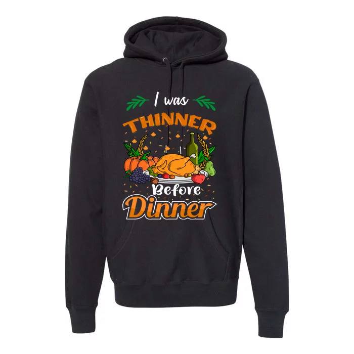 Thanksgiving Day Humor Graphic Premium Hoodie