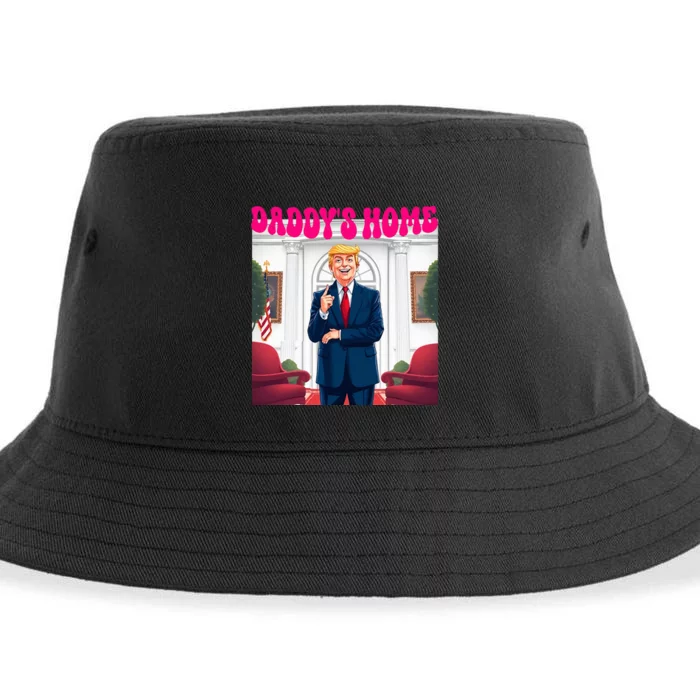 Trump DaddyS Home Bye Joe Biden Sustainable Bucket Hat