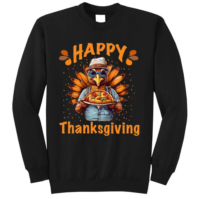 turkey day Happy thanksgiving family dinner Tall Sweatshirt