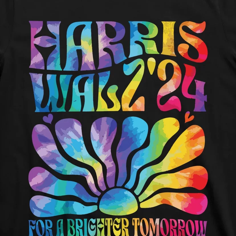 Tie Dye Harris Waltz 2024 Election Kamala Harris Tim Waltz T-Shirt