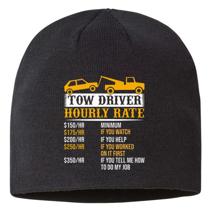 Tow Driver Hourly Rate Tow Truck Driver Tow Trucker 8 1/2in Sustainable Knit Beanie