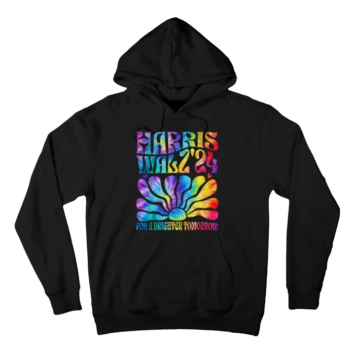 Tie Dye Harris Waltz 2024 Election Kamala Harris Tim Waltz Hoodie