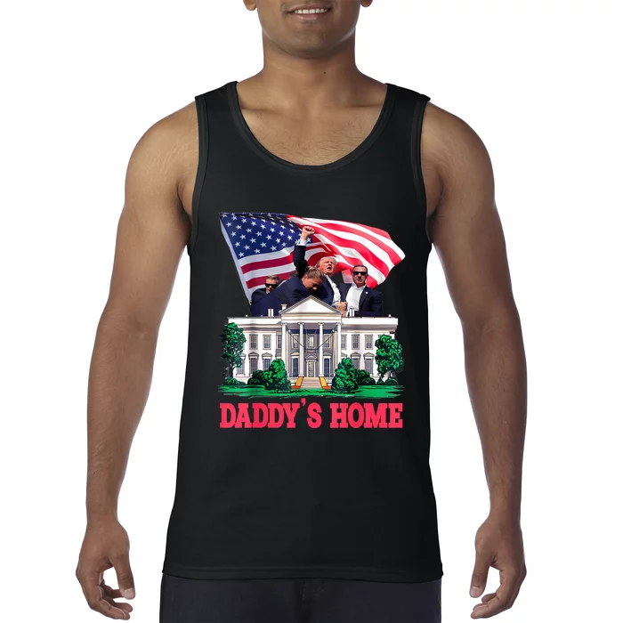 Trump DaddyS Home Bye Joe Biden Drops Out Run For Election Tank Top