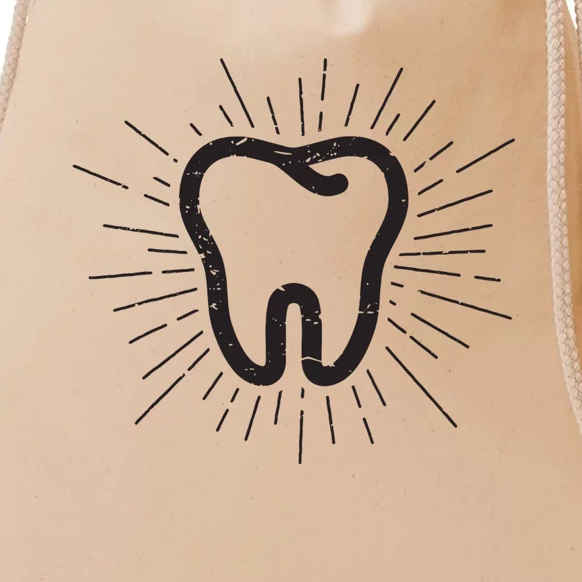 Tooth Dentist Hygienist Dental Oral Hygiene Gift Drawstring Bag