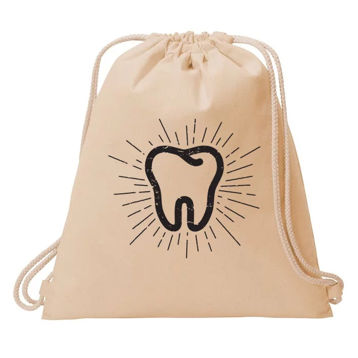 Tooth Dentist Hygienist Dental Oral Hygiene Gift Drawstring Bag