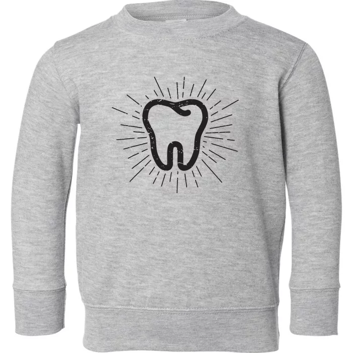 Tooth Dentist Hygienist Dental Oral Hygiene Gift Toddler Sweatshirt