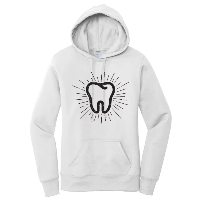 Tooth Dentist Hygienist Dental Oral Hygiene Gift Women's Pullover Hoodie