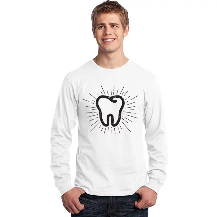 Tooth Dentist Hygienist Dental Oral Hygiene Gift Tall Long Sleeve T-Shirt