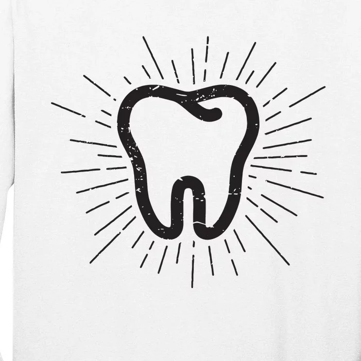 Tooth Dentist Hygienist Dental Oral Hygiene Gift Tall Long Sleeve T-Shirt