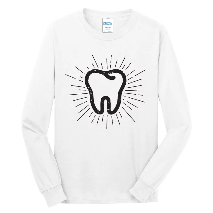 Tooth Dentist Hygienist Dental Oral Hygiene Gift Tall Long Sleeve T-Shirt