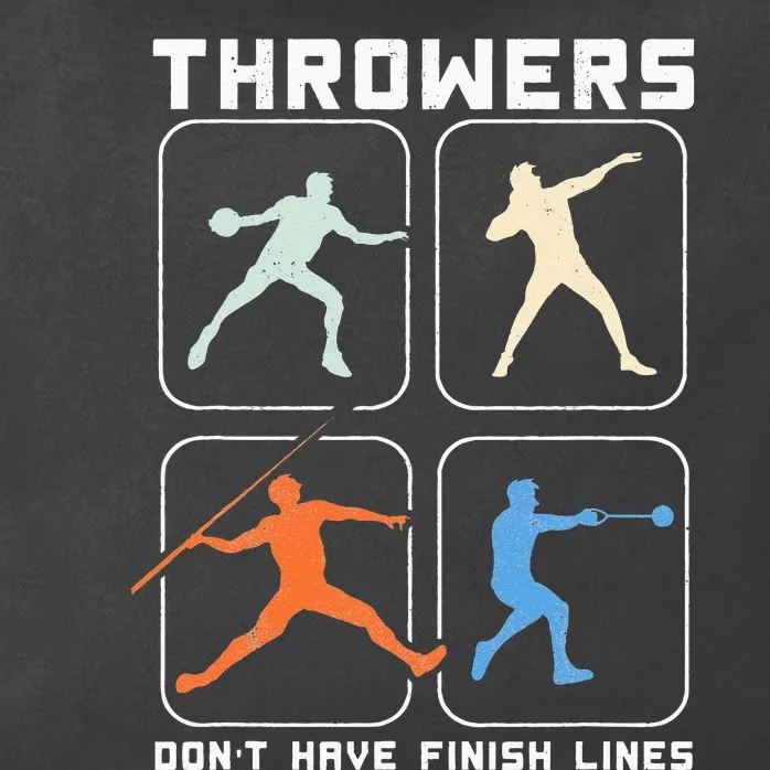 Throwers Don't Have Finish Lines Discus Javelin Shot Put Zip Tote Bag