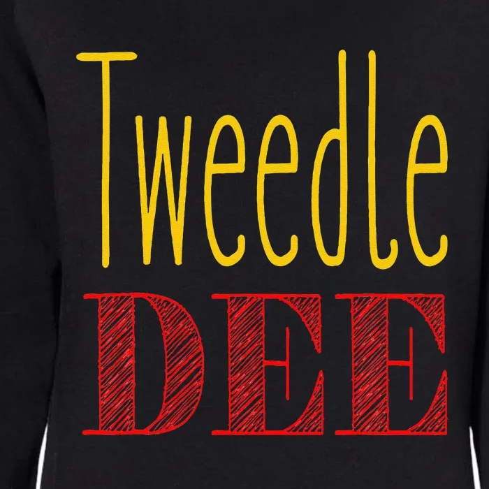 Tweedle Dee Halloween Costume Womens California Wash Sweatshirt