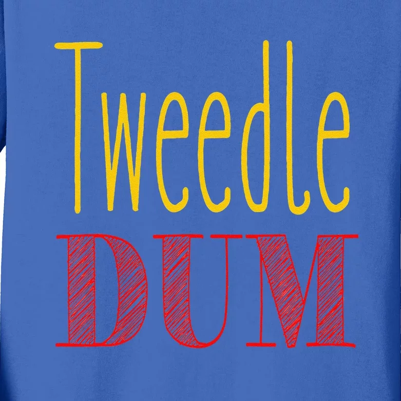 Tweedle Dum Halloween Costume Kids Long Sleeve Shirt