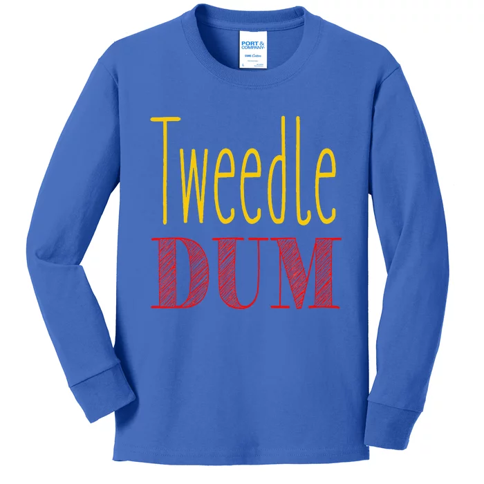 Tweedle Dum Halloween Costume Kids Long Sleeve Shirt