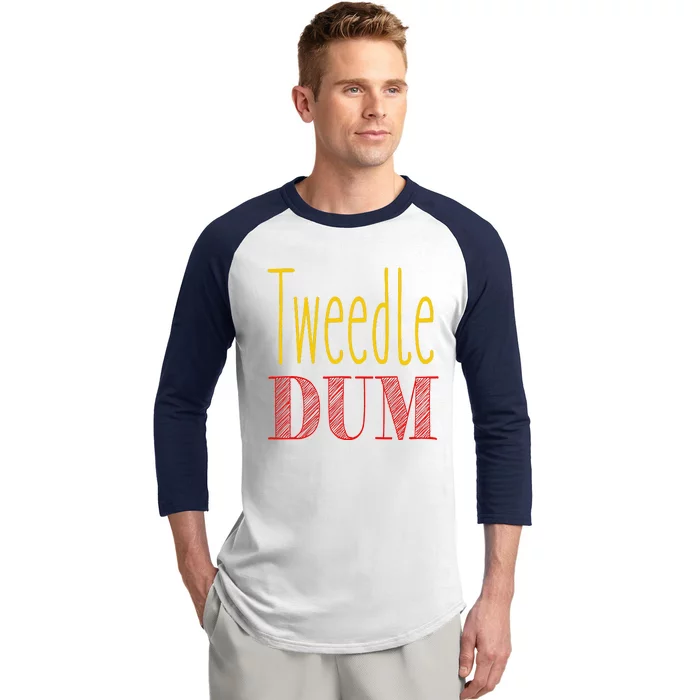 Tweedle Dum Halloween Costume Baseball Sleeve Shirt