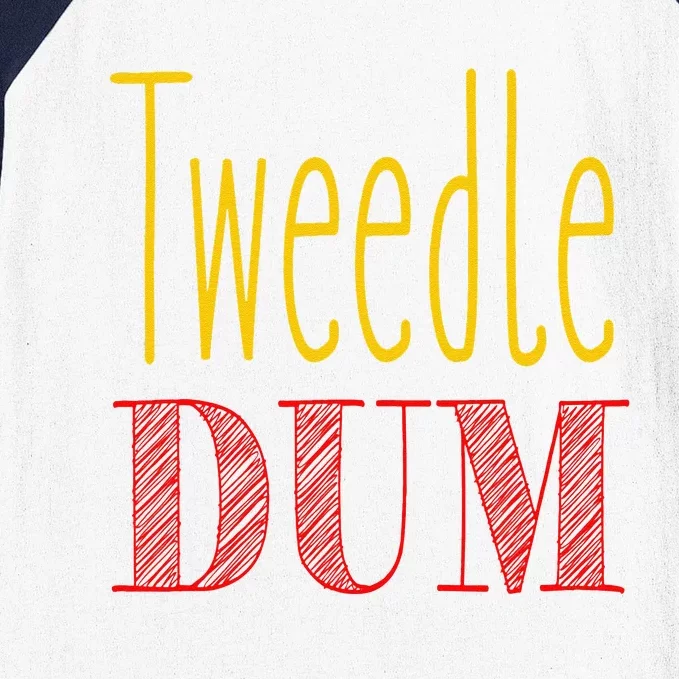 Tweedle Dum Halloween Costume Baseball Sleeve Shirt