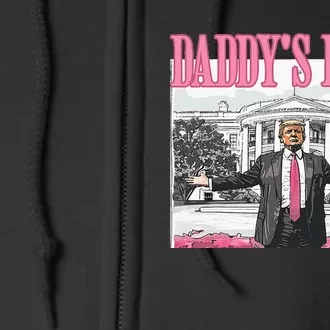 Trump Daddys Home White House 2024 Full Zip Hoodie