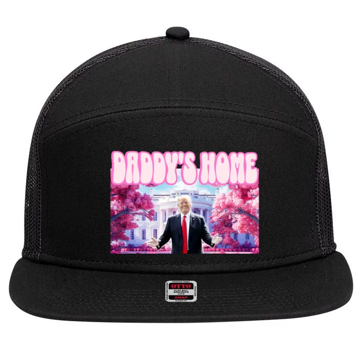 Trump Daddy’S Home 7 Panel Mesh Trucker Snapback Hat