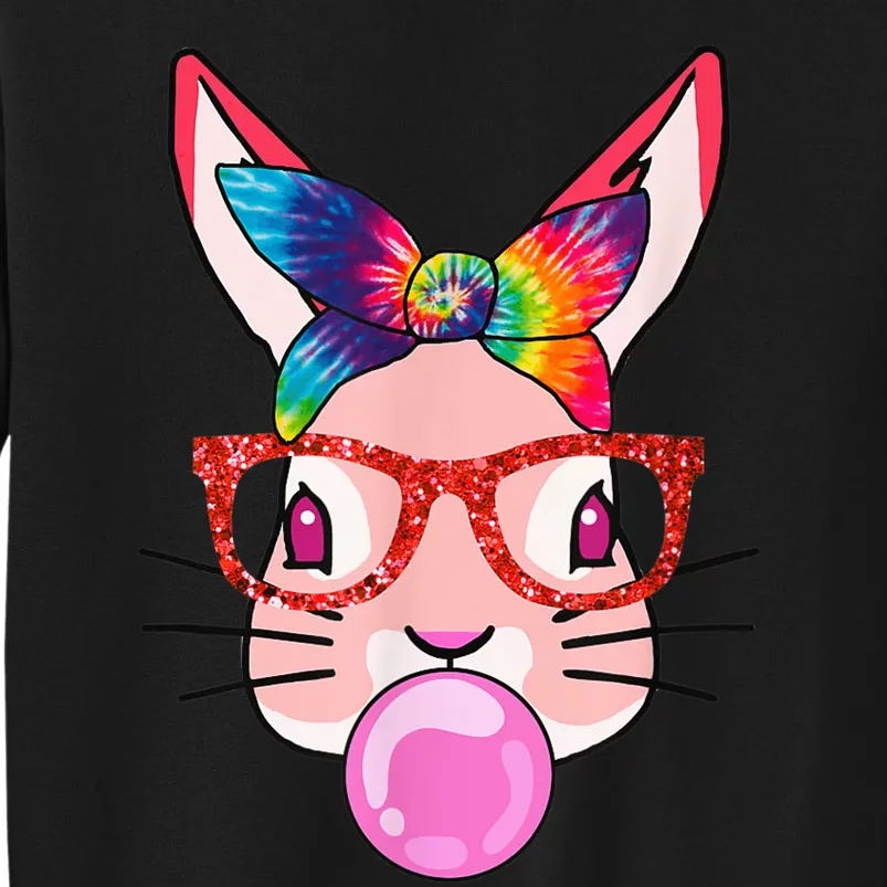 Tie Dye Headband Bunny Bubble-Gum, Funny Boy Girl Kid Sweatshirt