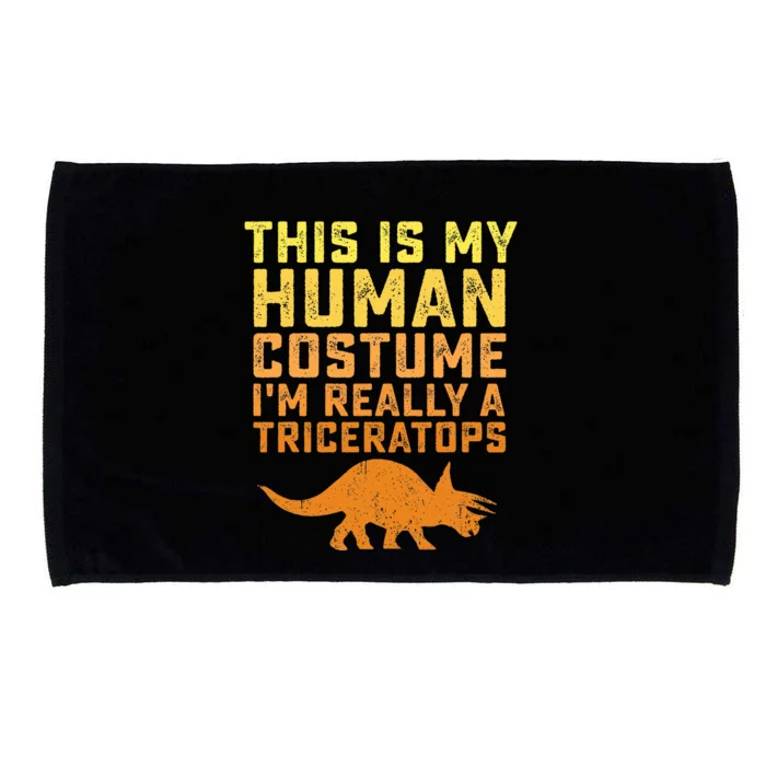 Triceratops Dinosaur Halloween Costume Gift Idea Microfiber Hand Towel