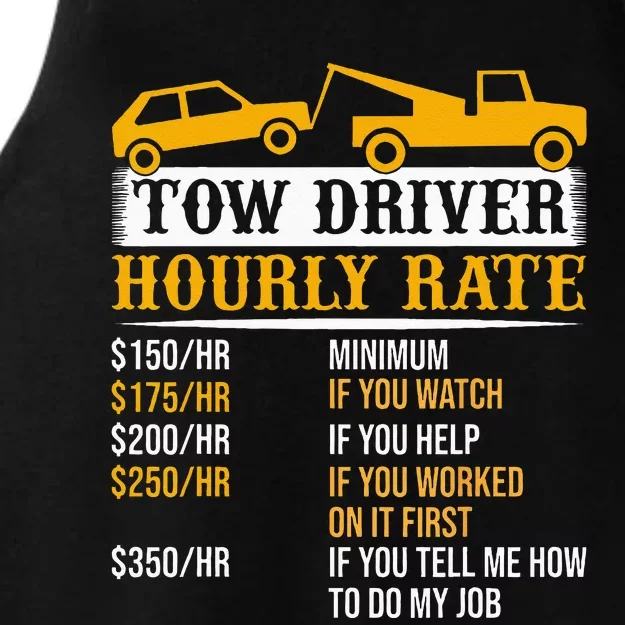 Tow Driver Hourly Rate Tow Truck Driver Tow Trucker Ladies Tri-Blend Wicking Tank