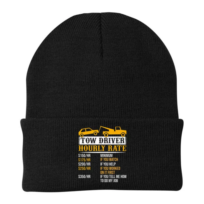 Tow Driver Hourly Rate Tow Truck Driver Tow Trucker Knit Cap Winter Beanie