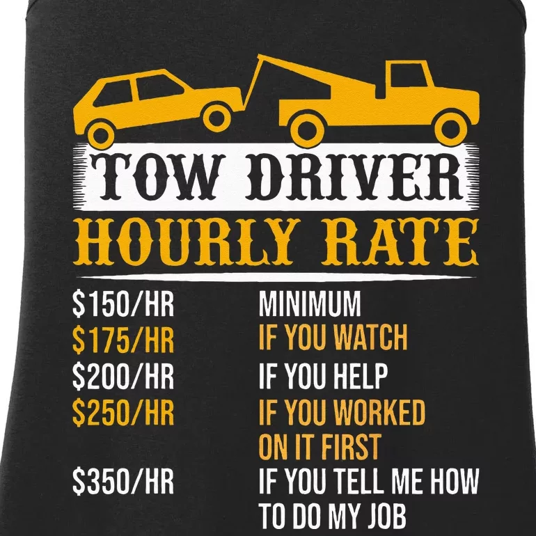 Tow Driver Hourly Rate Tow Truck Driver Tow Trucker Ladies Essential Tank