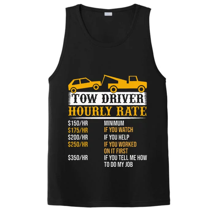 Tow Driver Hourly Rate Tow Truck Driver Tow Trucker Performance Tank