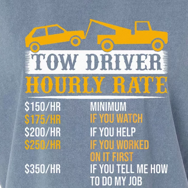 Tow Driver Hourly Rate Tow Truck Driver Tow Trucker Garment-Dyed Women's Muscle Tee