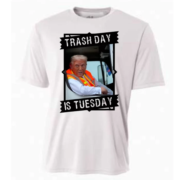 Trash Day Is Tuesday Cooling Performance Crew T-Shirt