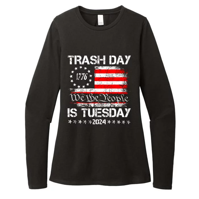 Trash Day Is Tuesday Womens CVC Long Sleeve Shirt