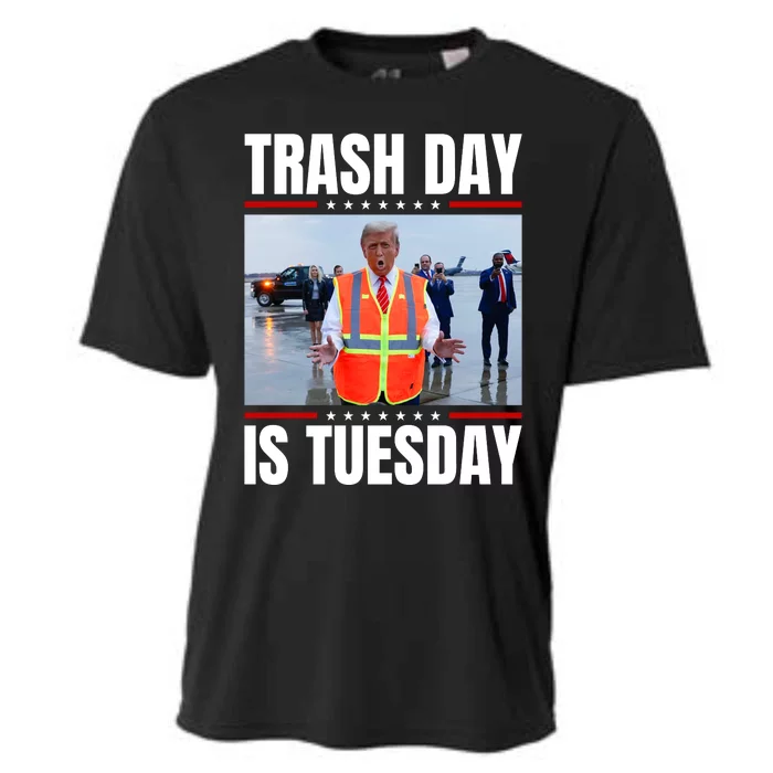 Trash Day Is Tuesday Cooling Performance Crew T-Shirt