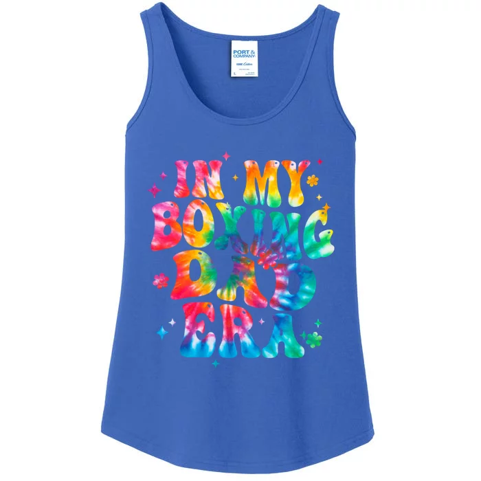 Tie Dye In My Boxing Dad Era Funny Boxing Father Meaningful Gift Ladies Essential Tank