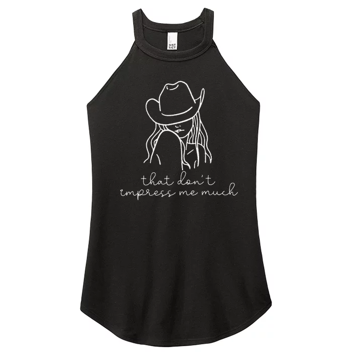 That Don't Impress Me Much Women’s Perfect Tri Rocker Tank