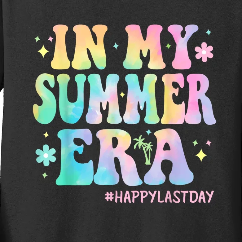 Tie Dye In My Summer Era Last Day Of School Teacher Summer Kids Long Sleeve Shirt