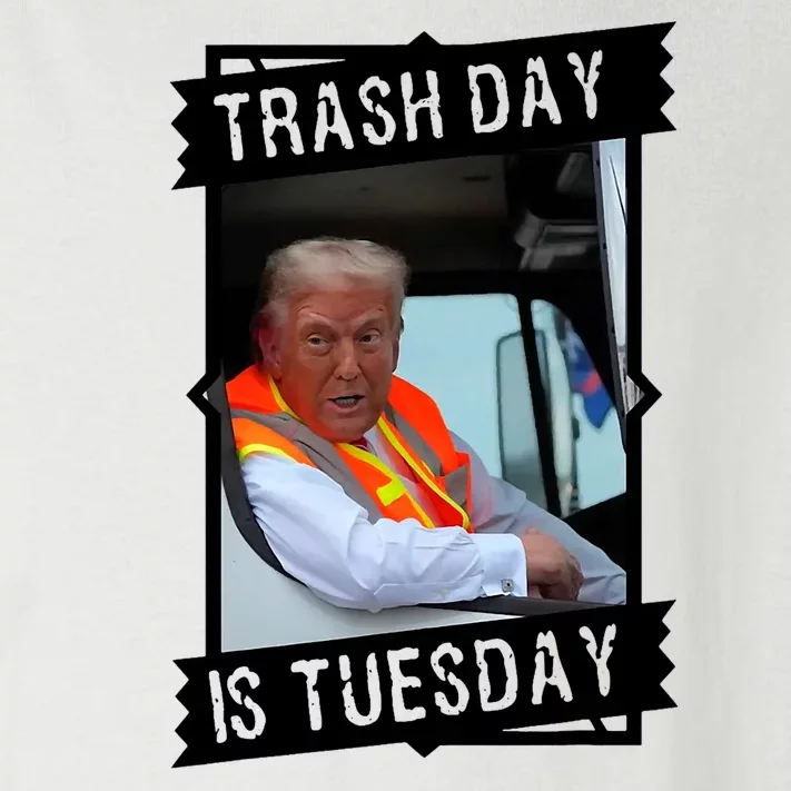 Trash Day Is Tuesday Trump Garbage Truck Love America Toddler Long Sleeve Shirt