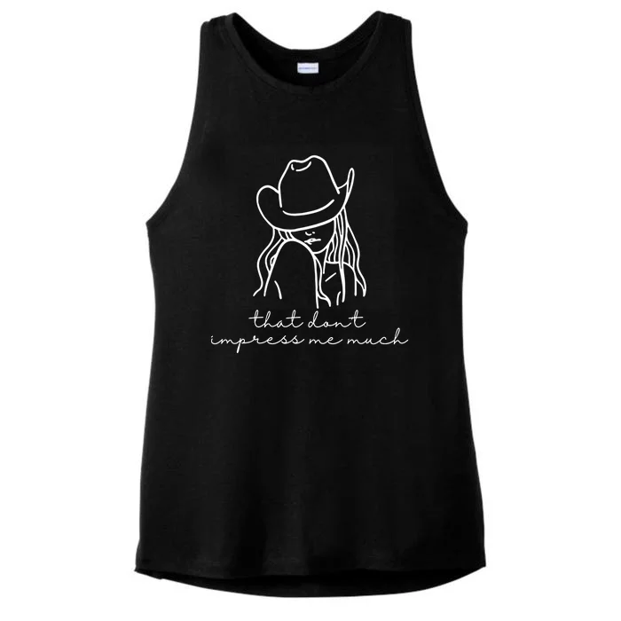 That Dont Impress Me Much Country Girl Ladies Tri-Blend Wicking Tank