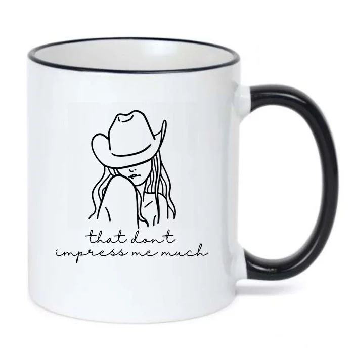 That Dont Impress Me Much Country Girl Black Color Changing Mug