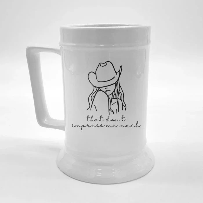 That Dont Impress Me Much Country Girl Front & Back Beer Stein