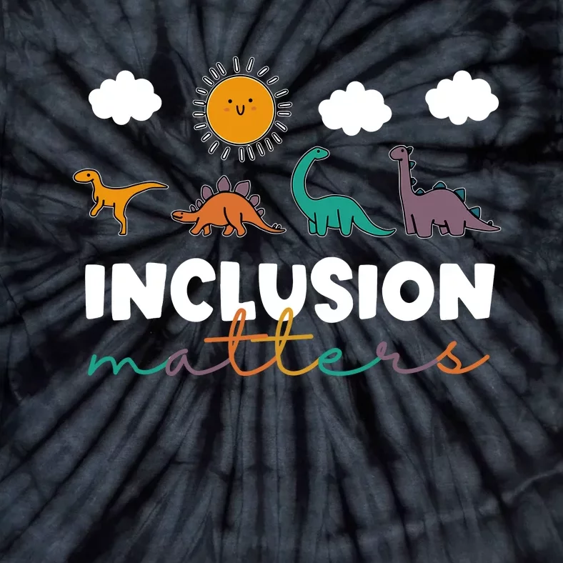 TRex Dinosaur Inclusion Matters Special Education Teacher Tie-Dye T-Shirt