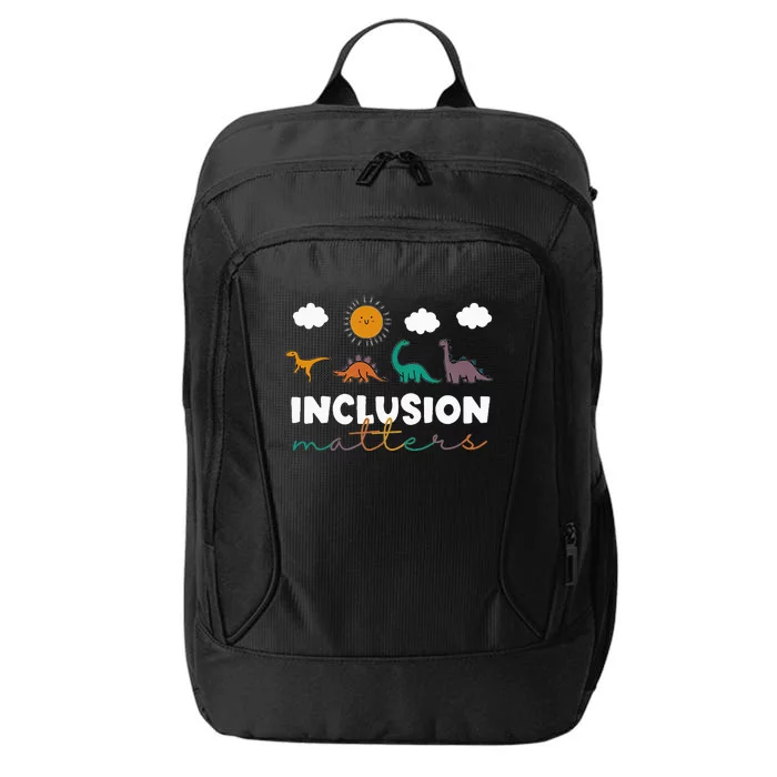 Trex Dinosaur Inclusion Matters Special Education Teacher City Backpack