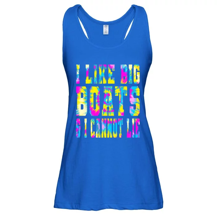 Tie Dye I Like Big Boats And I Cannot Lie Boating Lover Cute Gift Ladies Essential Flowy Tank