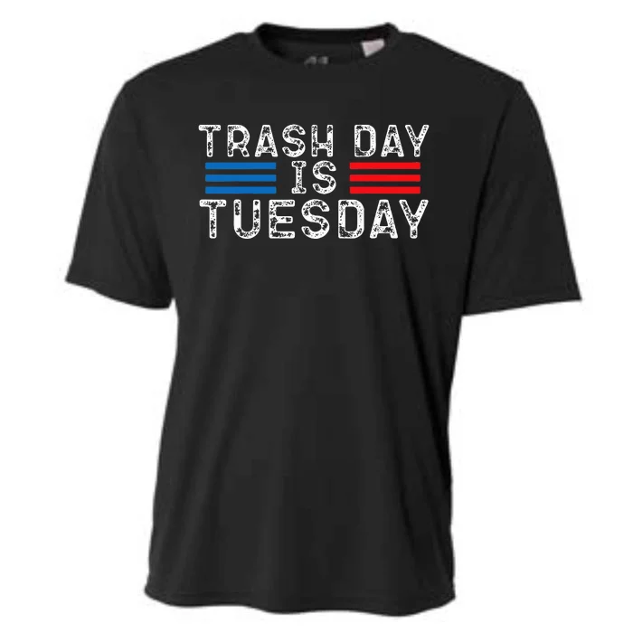 Trash Day Is Tuesday Trump Garbage Truck Love America Cooling Performance Crew T-Shirt