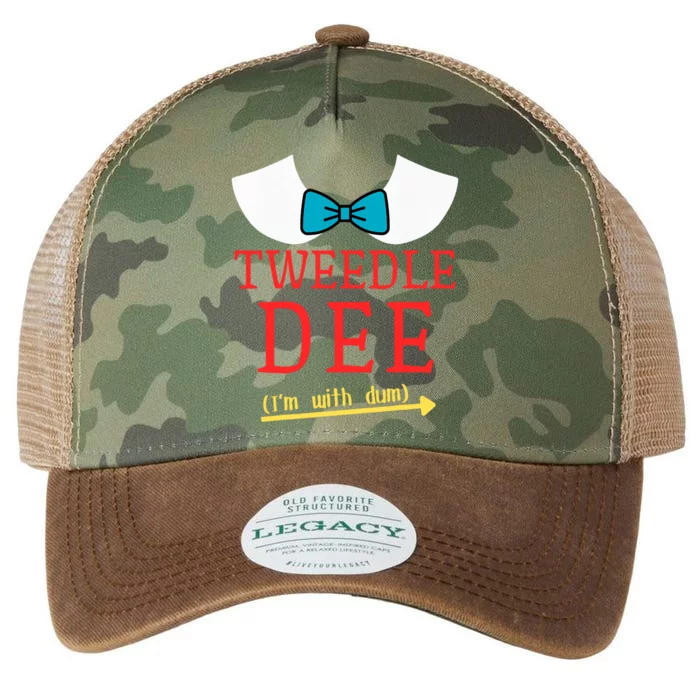 Tweedle Dee IM With Dum Couple & Friends Funny Lazy Costume Legacy Tie Dye Trucker Hat