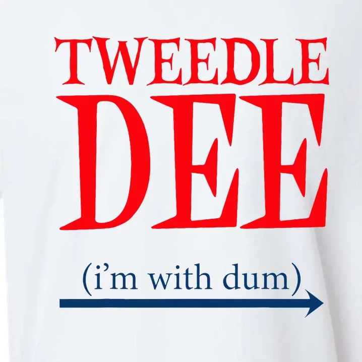 Tweedle Dee IM With Dum Lazy Couple Halloween Sueded Cloud Jersey T-Shirt