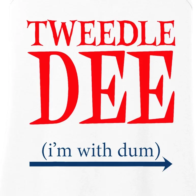 Tweedle Dee IM With Dum Lazy Couple Halloween Ladies Essential Tank