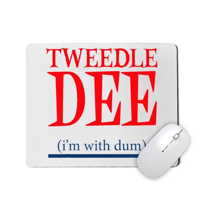 Tweedle Dee IM With Dum Lazy Couple Halloween Mousepad