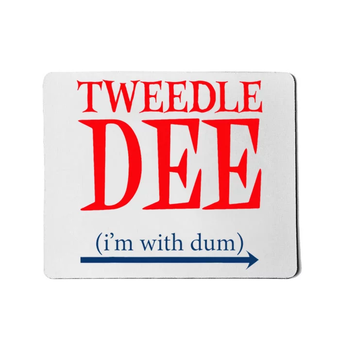 Tweedle Dee IM With Dum Lazy Couple Halloween Mousepad